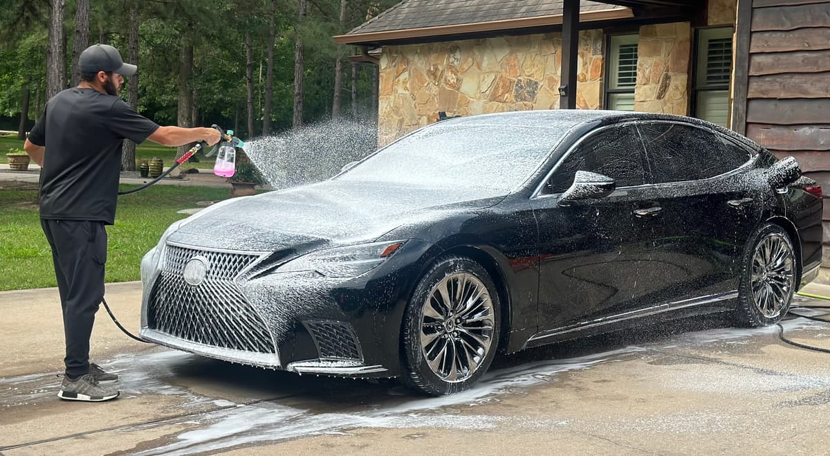 Paint polishing result with deep gloss by CarPlay Mobile Detail in Houston, TX
